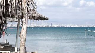 Кипр, Ladies Mile Beach, дождь и рыбалка у мола