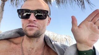 Кипр, Ladies Mile Beach, дождь и рыбалка у мола