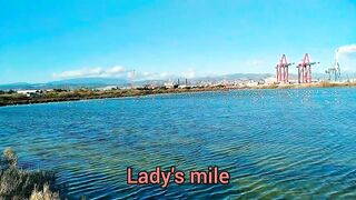 Ladies Mile, Cyprus — февраль: ветер, волна и береговая рыбалка