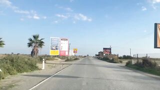 Ladies Mile, Limassol - длинная коса и рыбалка по кромке прибоя