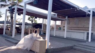 Ladies Mile, Limassol - длинная коса и рыбалка по кромке прибоя