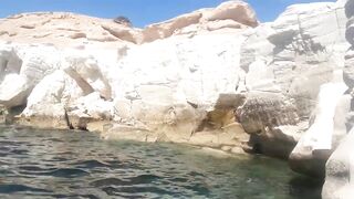 Governors Beach, Cyprus — серые скалы, глубины и береговая рыбалка