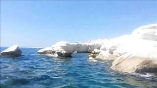 Governors Beach, Cyprus — серые скалы, глубины и береговая рыбалка