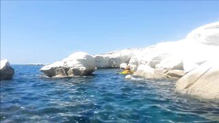 Governors Beach, Cyprus — серые скалы, глубины и береговая рыбалка