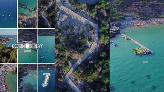 Konnos Bay Beach, Cyprus - сосны, тень и рыбалка у камней