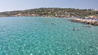 Konnos Bay, Cyprus - красивый пляж и рыбалка со скал