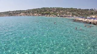Konnos Bay, Cyprus - красивый пляж и рыбалка со скал