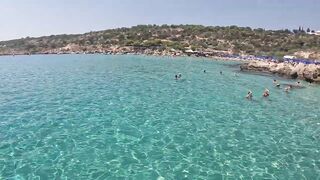 Konnos Bay, Cyprus - красивый пляж и рыбалка со скал