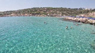 Konnos Bay, Cyprus - красивый пляж и рыбалка со скал