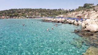 Konnos Bay, Cyprus - красивый пляж и рыбалка со скал