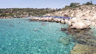 Konnos Bay, Cyprus - красивый пляж и рыбалка со скал