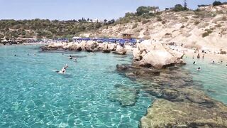 Konnos Bay, Cyprus - красивый пляж и рыбалка со скал
