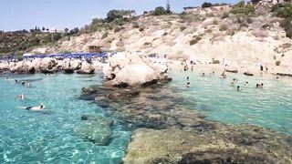 Konnos Bay, Cyprus - красивый пляж и рыбалка со скал