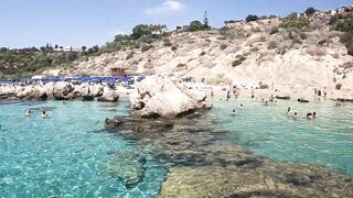 Konnos Bay, Cyprus - красивый пляж и рыбалка со скал