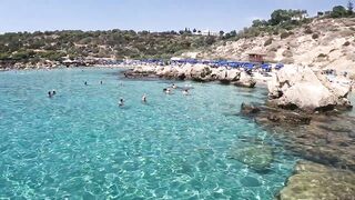 Konnos Bay, Cyprus - красивый пляж и рыбалка со скал