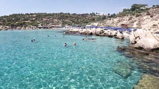 Konnos Bay, Cyprus - красивый пляж и рыбалка со скал