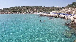 Konnos Bay, Cyprus - красивый пляж и рыбалка со скал