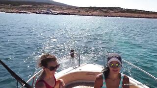 Akamas Blue Lagoon — лодочный выход и прозрачная вода