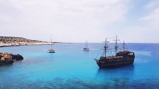 Cape Greco Blue Lagoon, Cyprus — снорклинг и точки для спиннинга