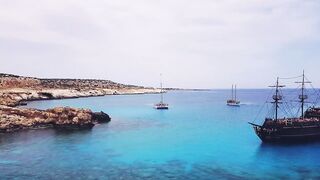 Cape Greco Blue Lagoon, Cyprus — снорклинг и точки для спиннинга