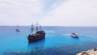 Cape Greco Blue Lagoon, Cyprus — снорклинг и точки для спиннинга