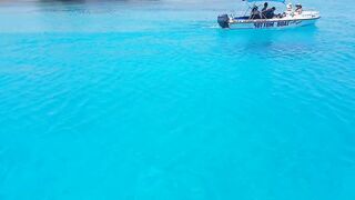 Cape Greco, Cyprus — Blue Lagoon: катер, рифы и клев по краю