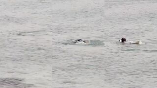 Dukhan Beach, Qatar - купание, айфон и рыбалка у буёв