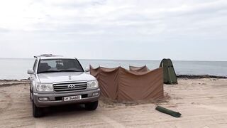 Dukhan, Qatar - кемпинг у моря и вечерняя рыбалка с берега