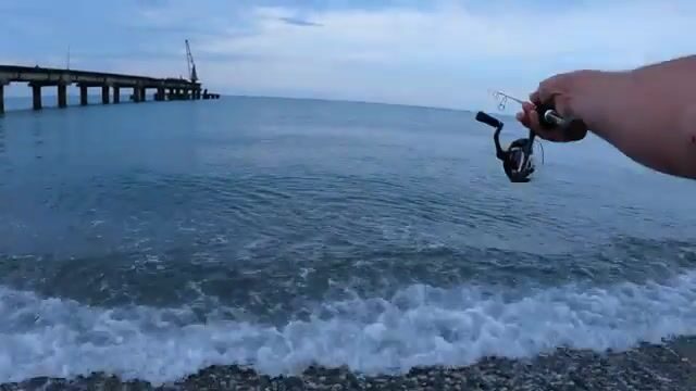 Микроджиг с берега в Алахадзы пока не начался дождь