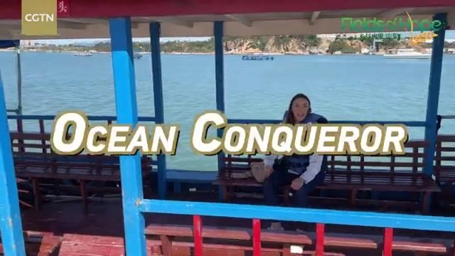Поймали одну рыбу на морском ранчо у Вэйхая и приготовили обед