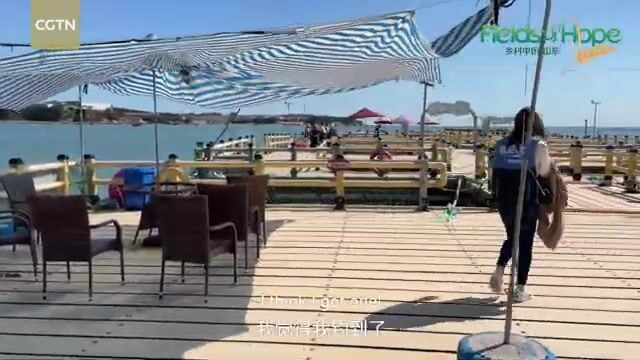 Поймали одну рыбу на морском ранчо у Вэйхая и приготовили обед