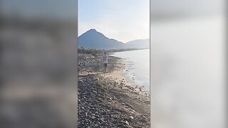 Первая в жизни каракатица Марко на береговой рыбалке в Палермо