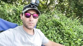 Ловля кефали с берега реки Капарчины в Поти снастью катамаран