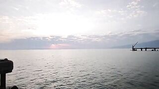 Алахадзы, Абхазия: сад, пирс и подготовка рыболовного утра