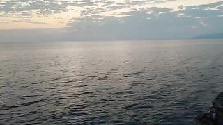 Алахадзы, Абхазия: сад, пирс и подготовка рыболовного утра