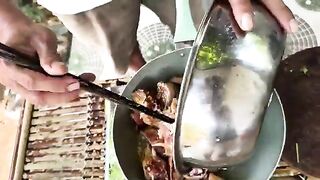 Ловля на реке Зыонгдонг на Фукуоке и обед из покупной рыбы