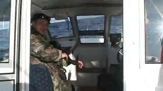 Троллинг лосося на Онежском озере и сход рыбы у дальней снасти