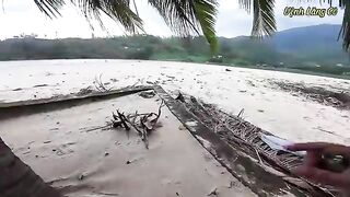 Ловля без насадки на 16 крючков в солоноватой воде Лангко