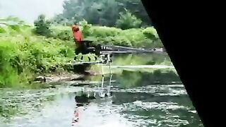 Прудовая ловля в Вэйхае на снасть с двумя крючками