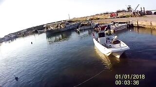 Спуск лодки в Окурджаларе и две рыбы у Мустафы и Армагана
