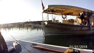 Спуск лодки в Окурджаларе и две рыбы у Мустафы и Армагана