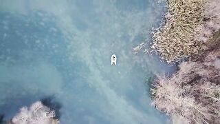 Щука в австрийской старице 31 декабря 2020 года
