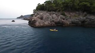 Первый морской выход на педальном каяке в Чиралы