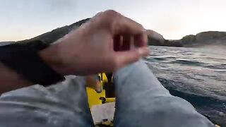 Первый морской выход на педальном каяке в Чиралы
