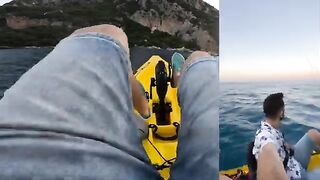 Первый морской выход на педальном каяке в Чиралы