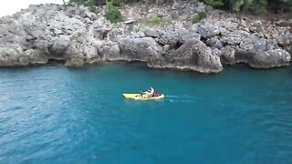 Первый морской выход на педальном каяке в Чиралы