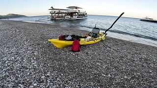 Первый морской выход на педальном каяке в Чиралы
