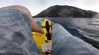 Первый морской выход на педальном каяке в Чиралы