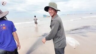 Лонгхай, Динько: рыбацкий берег и самостоятельный день на море