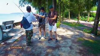 Крупный кальмар на искусственную креветку у островов Кото